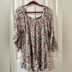 Floral boho style dress